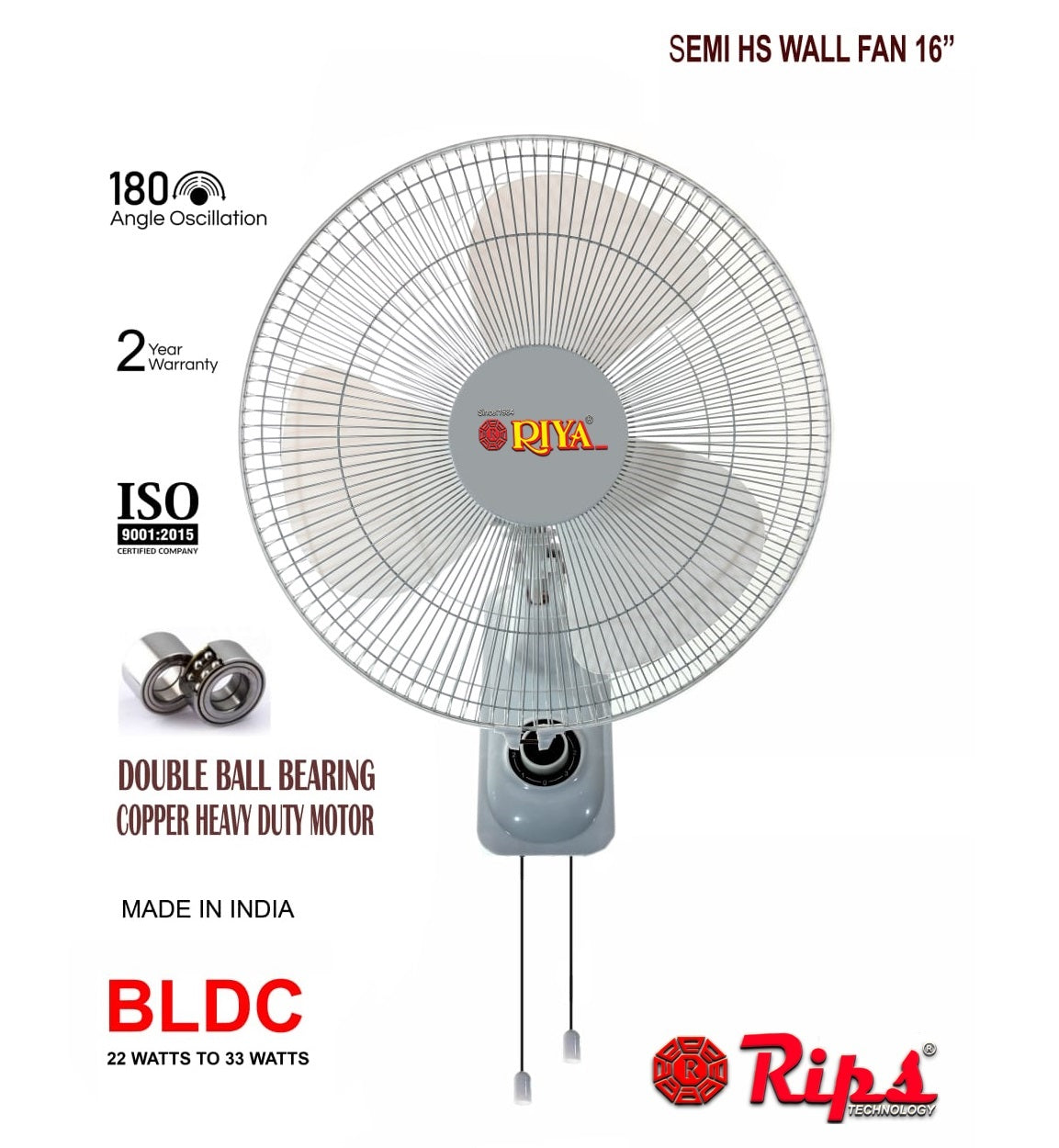 BLDC Wall Fan With / Without Remote