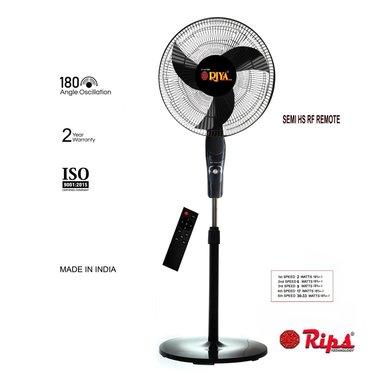AC STAND FAN 16'' With/Without REMOTE