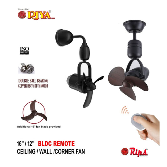BLDC 3 in 1 CEILING/WALL/CORNER FAN