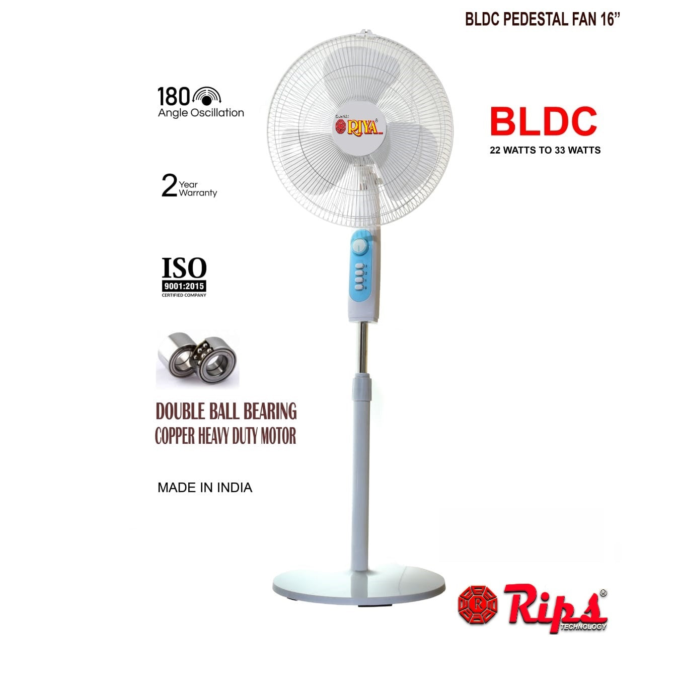 BLDC STAND FAN  16'' With/Without  REMOTE